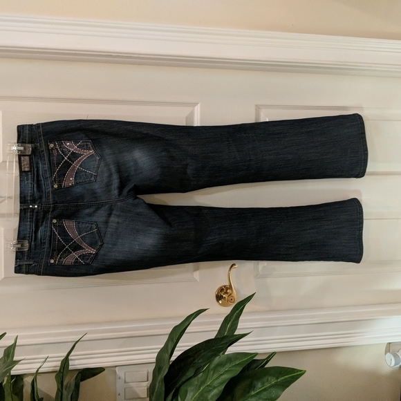 Earl Jeans Women's Dark Wash Straight Leg Jeans Size 10 - Picture 8 of 10